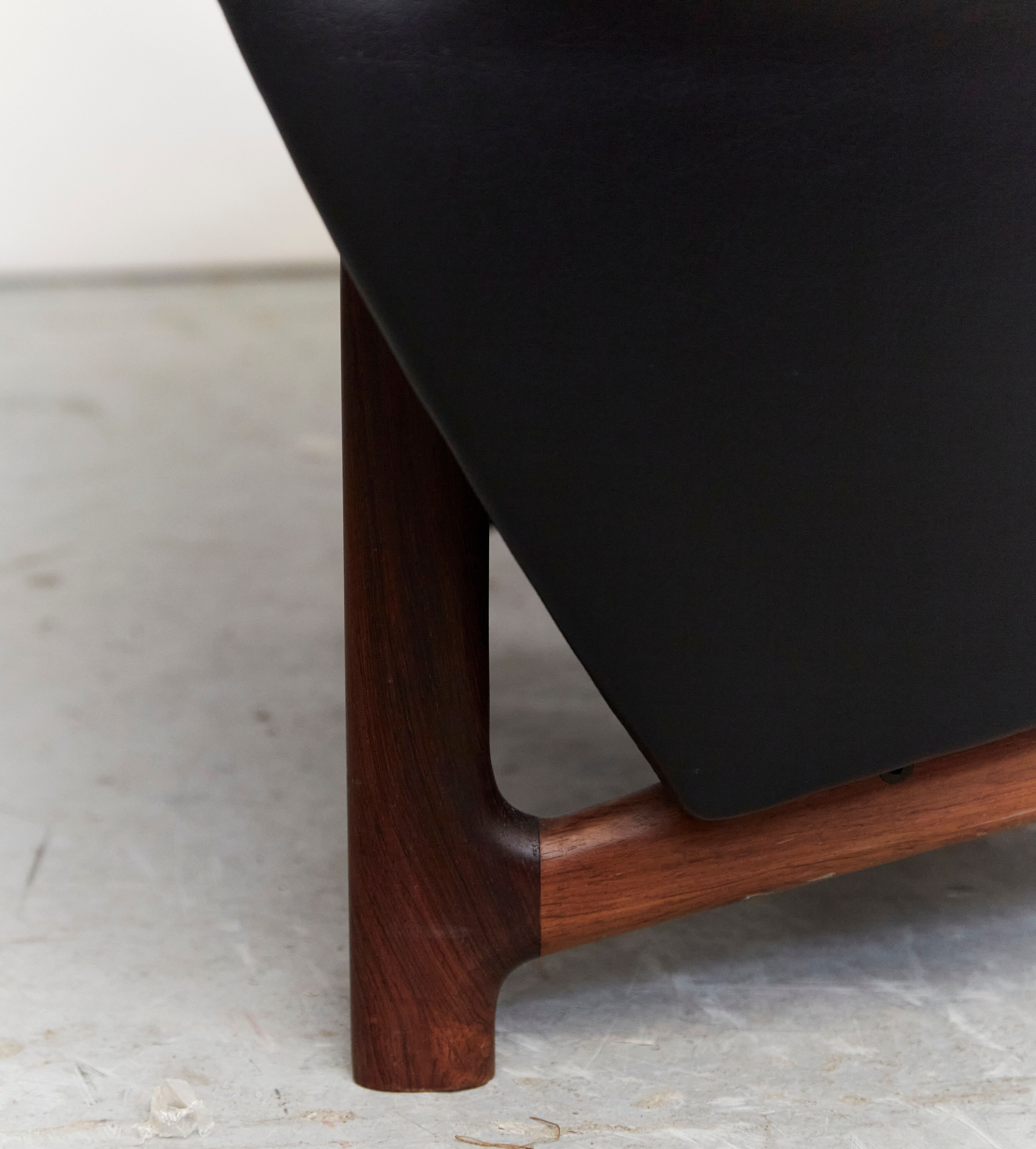 Ib kofod larsen lounge chair & ottoman "Adam" for Mogens kold
