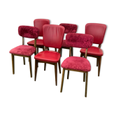 Set de 6 chaises années 60