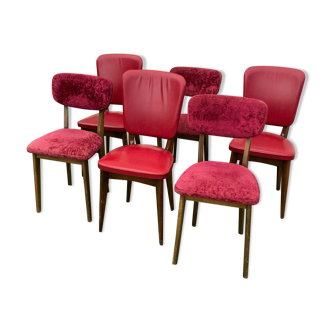 Set of 6 chairs 1960