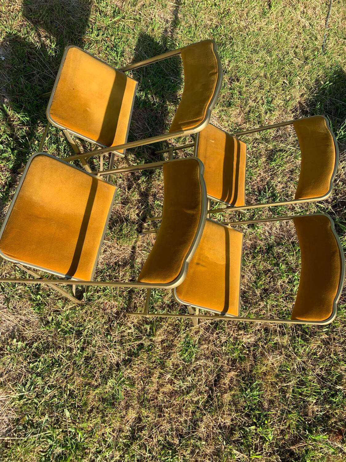 4 folding opera chairs from the 70s