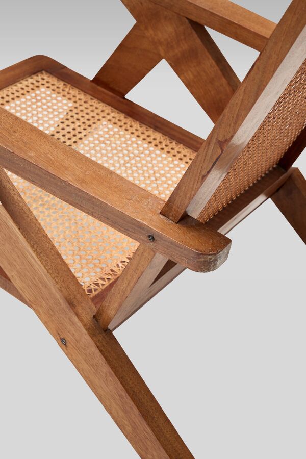 Chaise longue en rotin