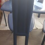 6 chaises cuir de David Lange, 1970/80