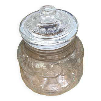 Bonbonnière italienne en verre grand format