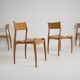 Set of 6 GESSEF chairs published by Consorzio Sedie Friuli, Italy, 1970s.