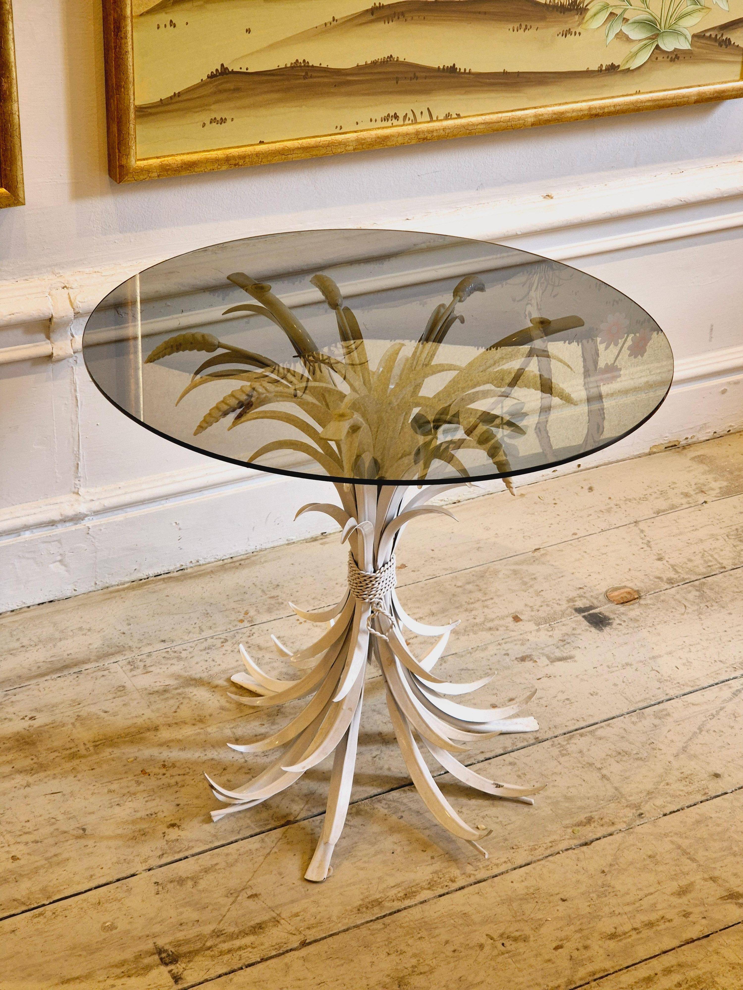 Hans Kögl, "Coco Chanel" - metal side table, Hollywood Regency