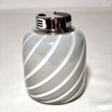 Encendedor de mesa "Tommaso Barbi" de cristal. Italia, 1970s.