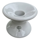 XXL diabolo candlestick in white ceramic