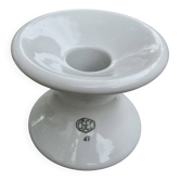 XXL diabolo candlestick in white ceramic