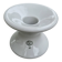 XXL diabolo candlestick in white ceramic