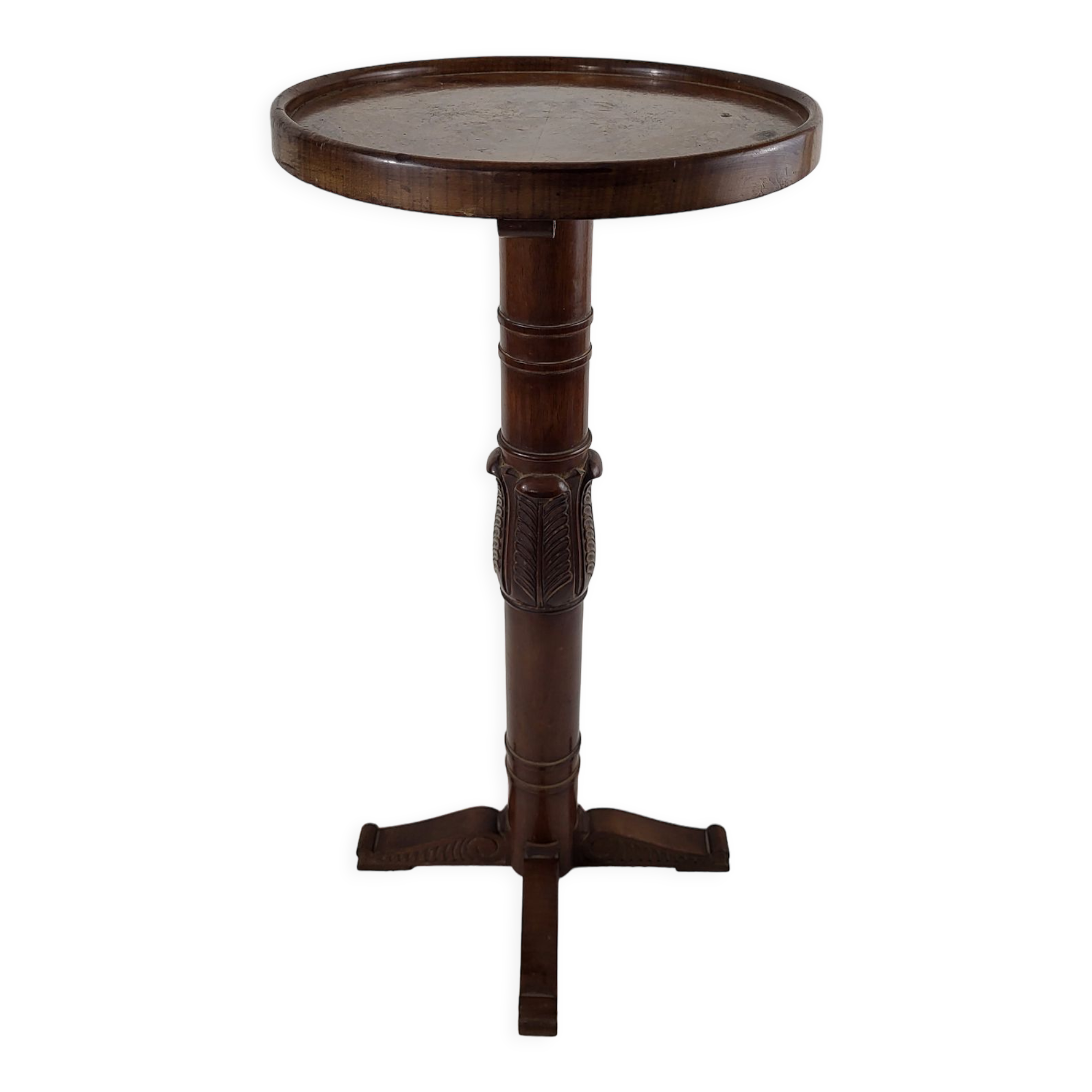 Fifth wheel / art deco wooden pedestal table