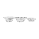 Set of 3 cups including one signed Val Saint Lambert