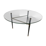 table basse en verre années 70