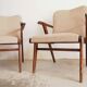 Paire de fauteuils scandinaves