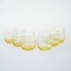 Set of six glasses, Italian design, 1970s, made in Italy