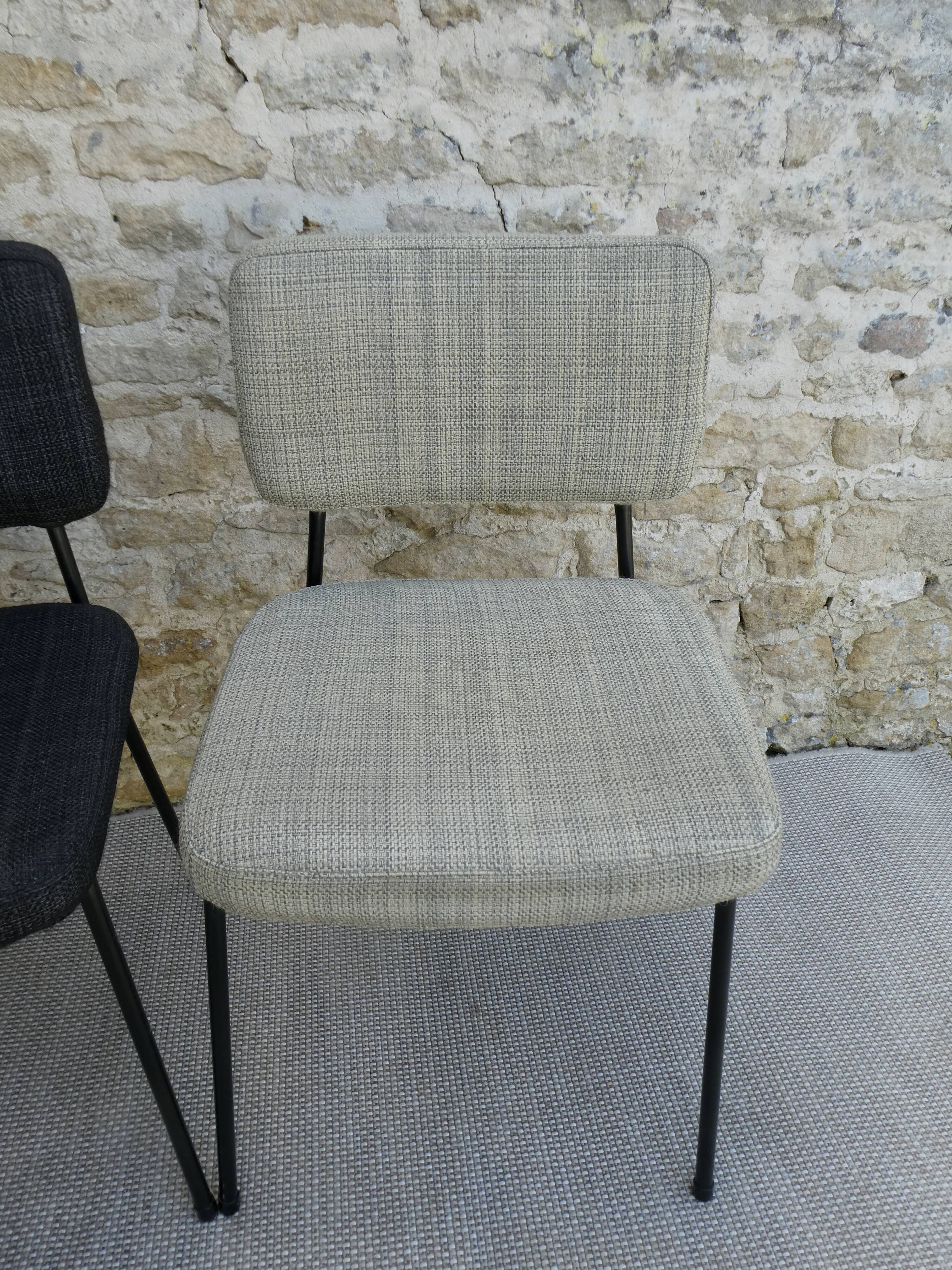 Pair of André Simard chairs for Airborne, 60s