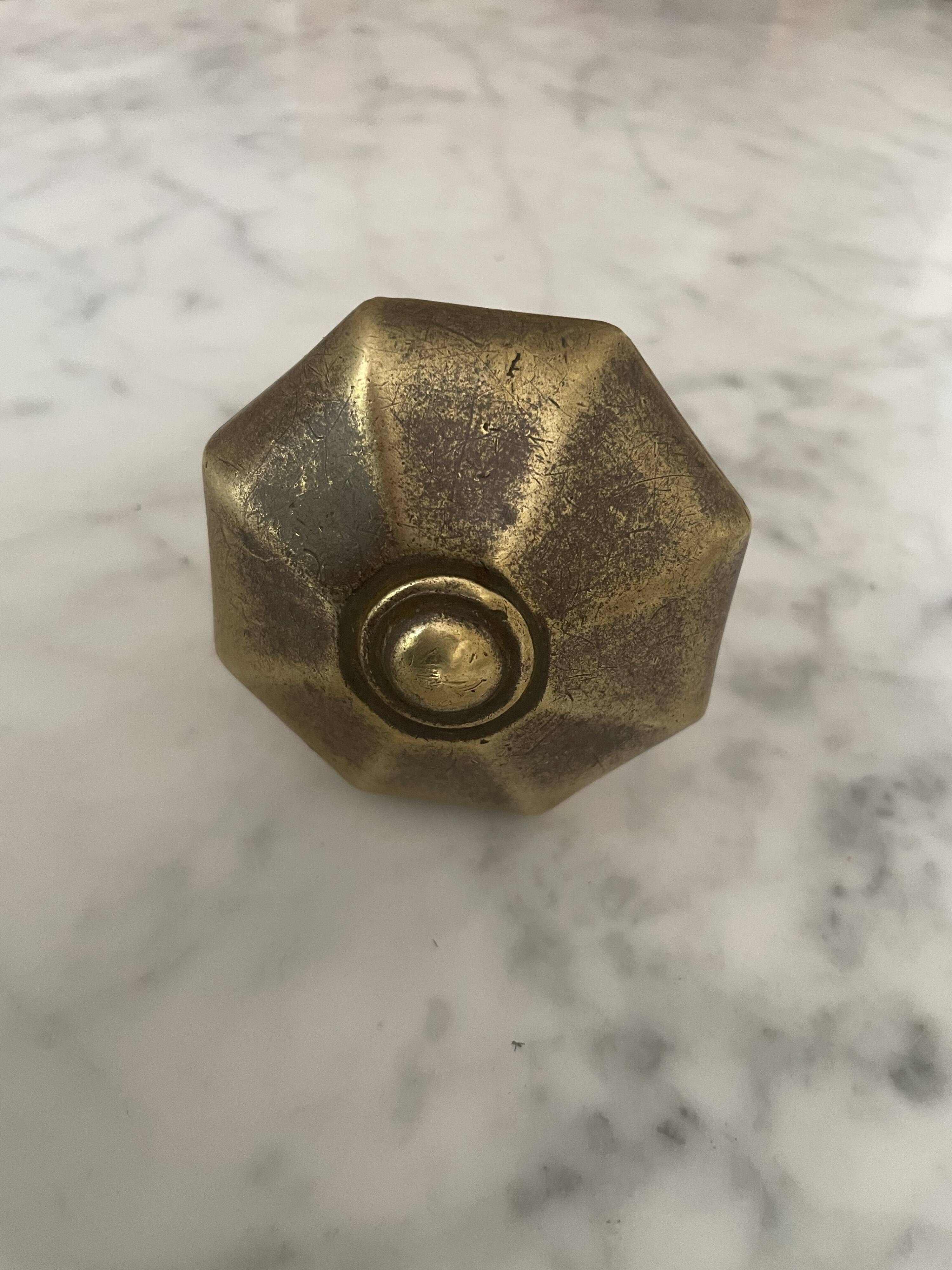 Brass door knob from an old door