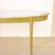 Table basse ovale en marbre et laiton