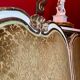 Antique Italian Baroque Louis XIV Lacquered and Parcel Gilt Sofa, 1600s