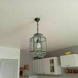 Vintage geometric pendant lamp 50s
