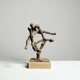 Velilla ubago, bronze sculpture “pídola” signed and numbered, 20th century