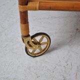 Rattan serving trolley 1970