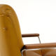 Vaghi leather, aluminium and teak office chair 1970s
