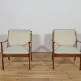 Pj112 armchairs by ole wanscher for poul jeppesens, denmark, 1960s, set of 2