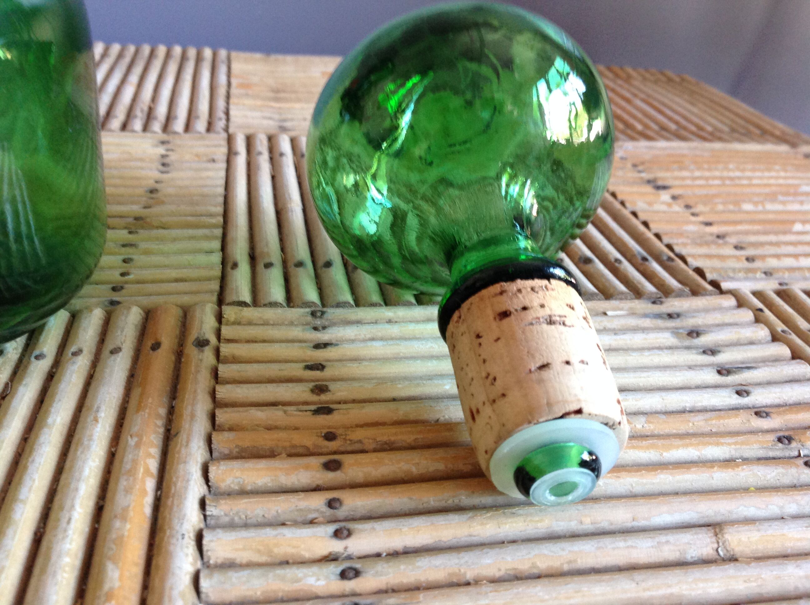Vintage glass carafe