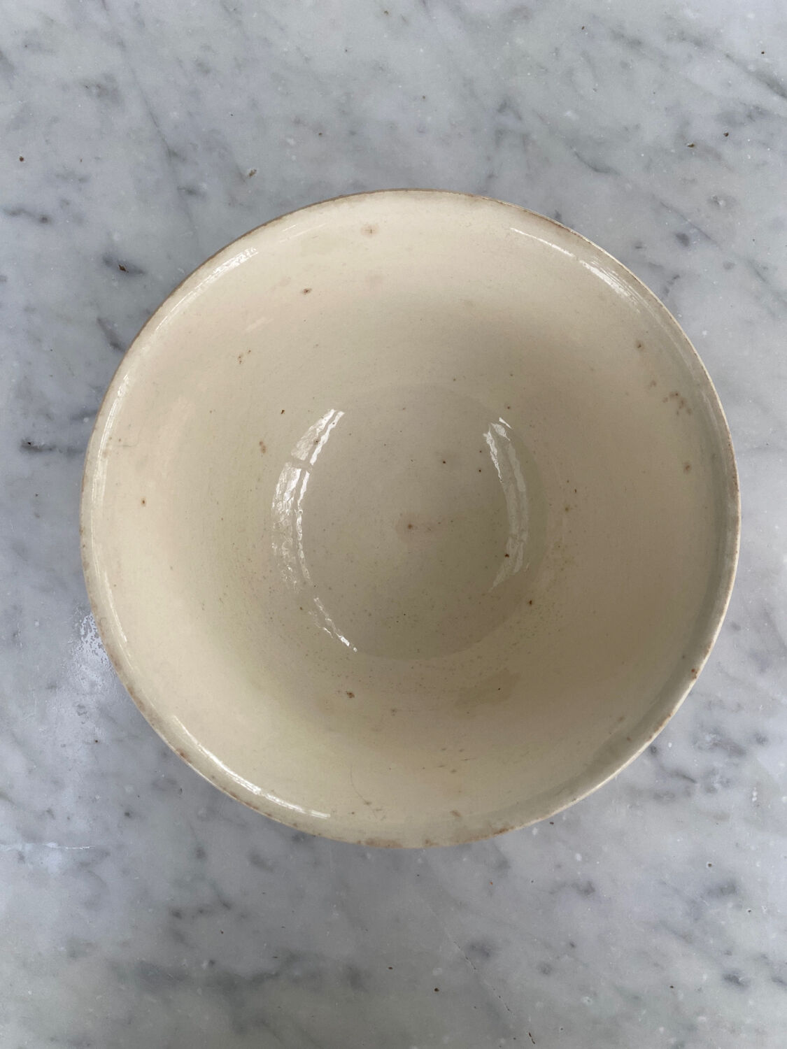 Sarreguemines earthenware salad bowl