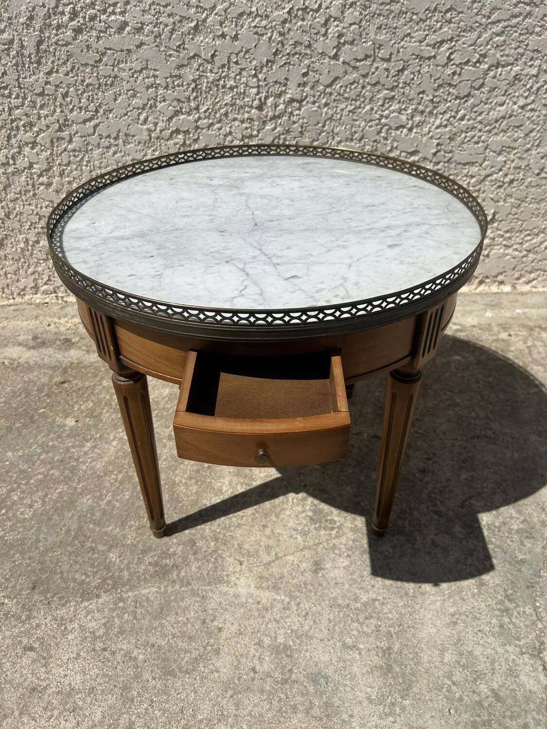 Louis XVI style hot water bottle coffee table