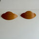 Pair of vintage wall lamps in wood France 1980