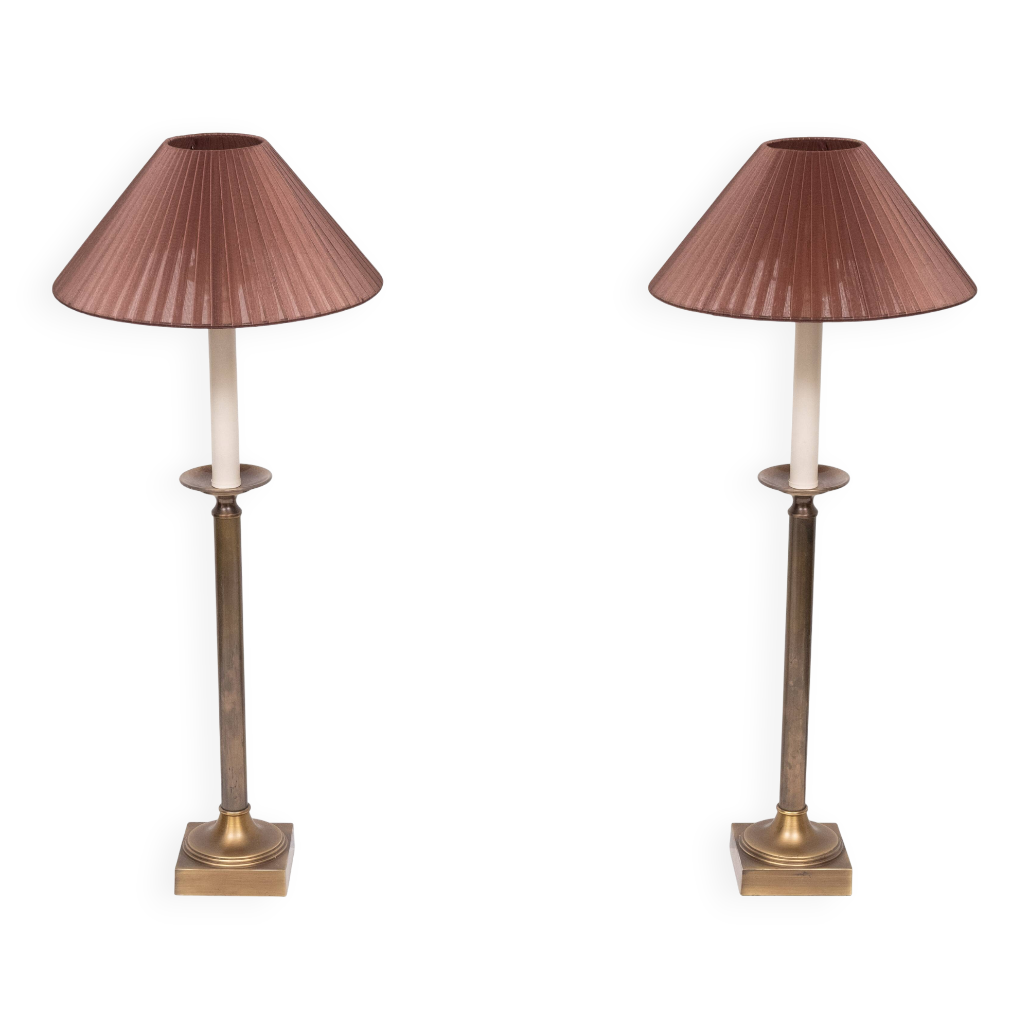 Kullmann lampen set Table lamps Bronze color 1970s Germany