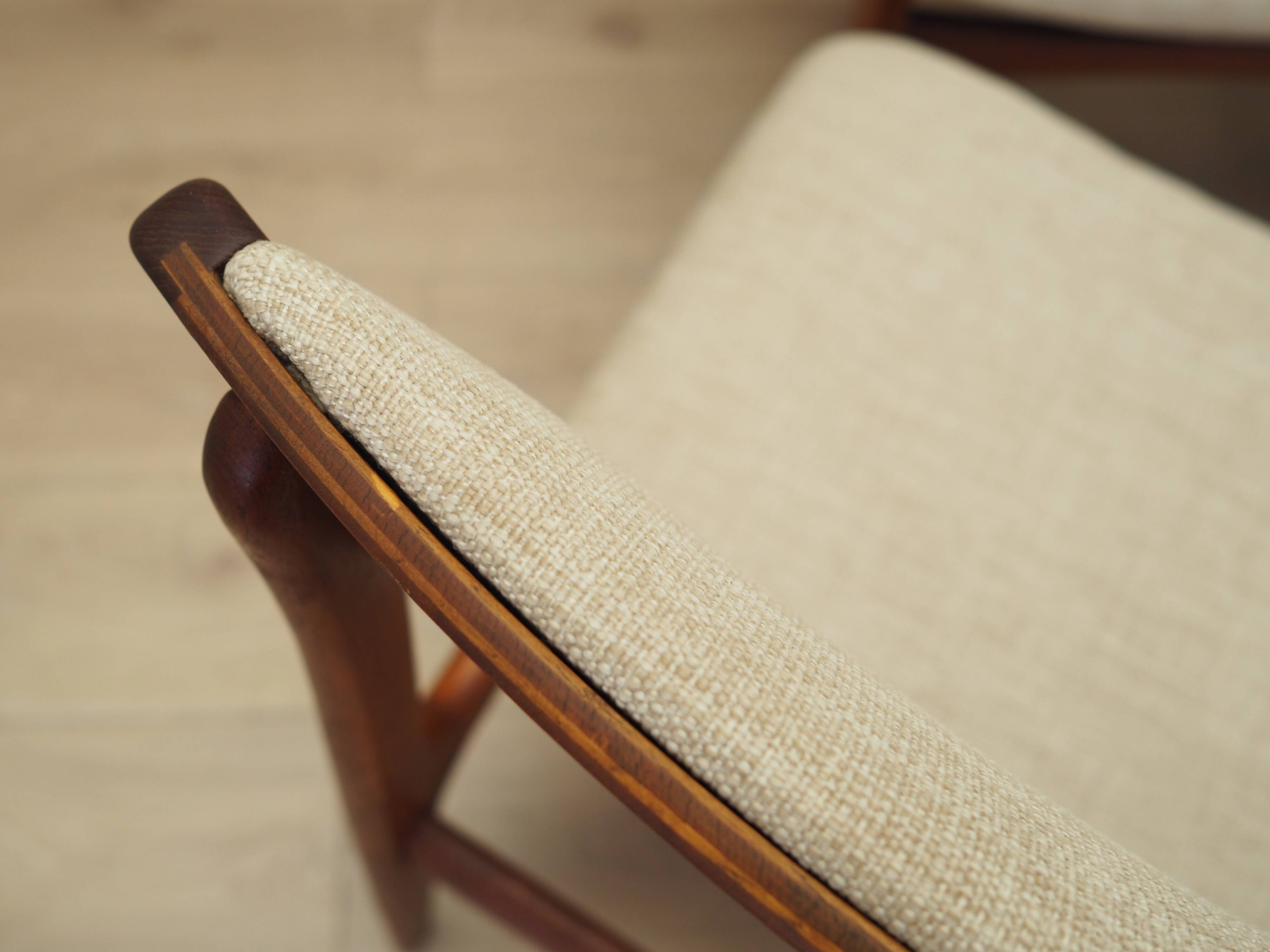 Set of four teak chairs, Danish design, 1960s, manufactured by N. & K. Bundgaard Rasmussen