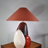 Ceramic pebble lamp by François Chatain 1980