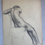 Female nude drawing