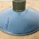 Industrial Blue Enamel Military Pendant Lamp with Cast Aluminium Top, 1960s