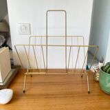 Vintage golden magazine rack