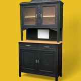 Parisian art deco buffet in solid walnut 1930