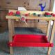 Child wooden workbench