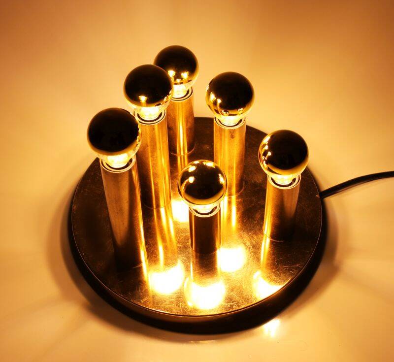 Ceiling light with 6 lights by Gaetano Sciolari for Boulanger, Italy, 70s.