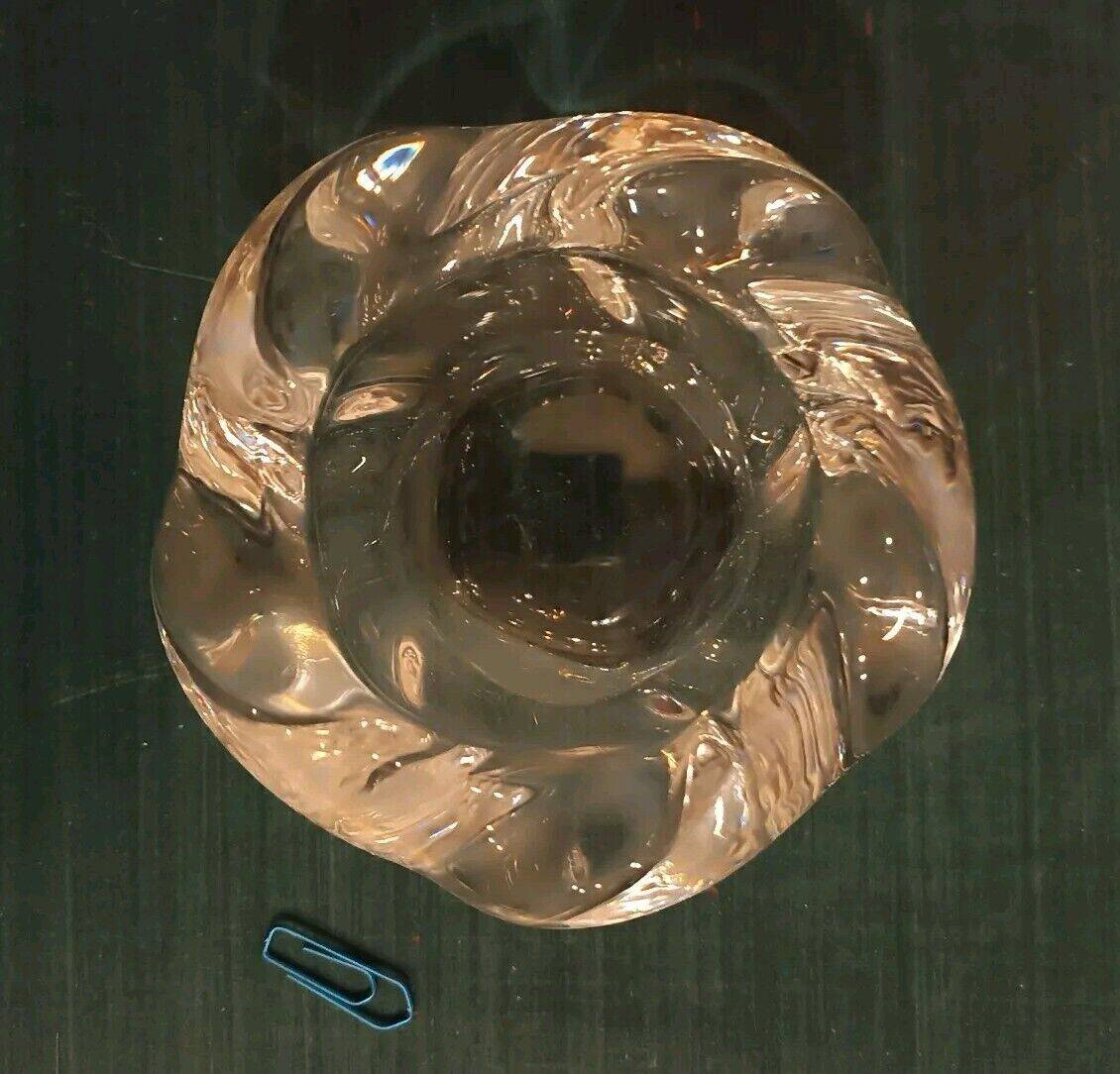 Tealight holder, vintage crystal pocket, Royal Copenhagen, Denmark 1980