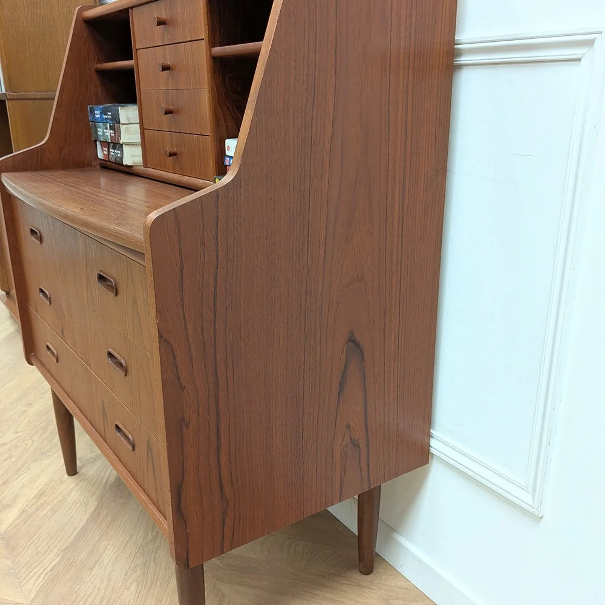 Vintage Danish teak secretary, 1960s.
