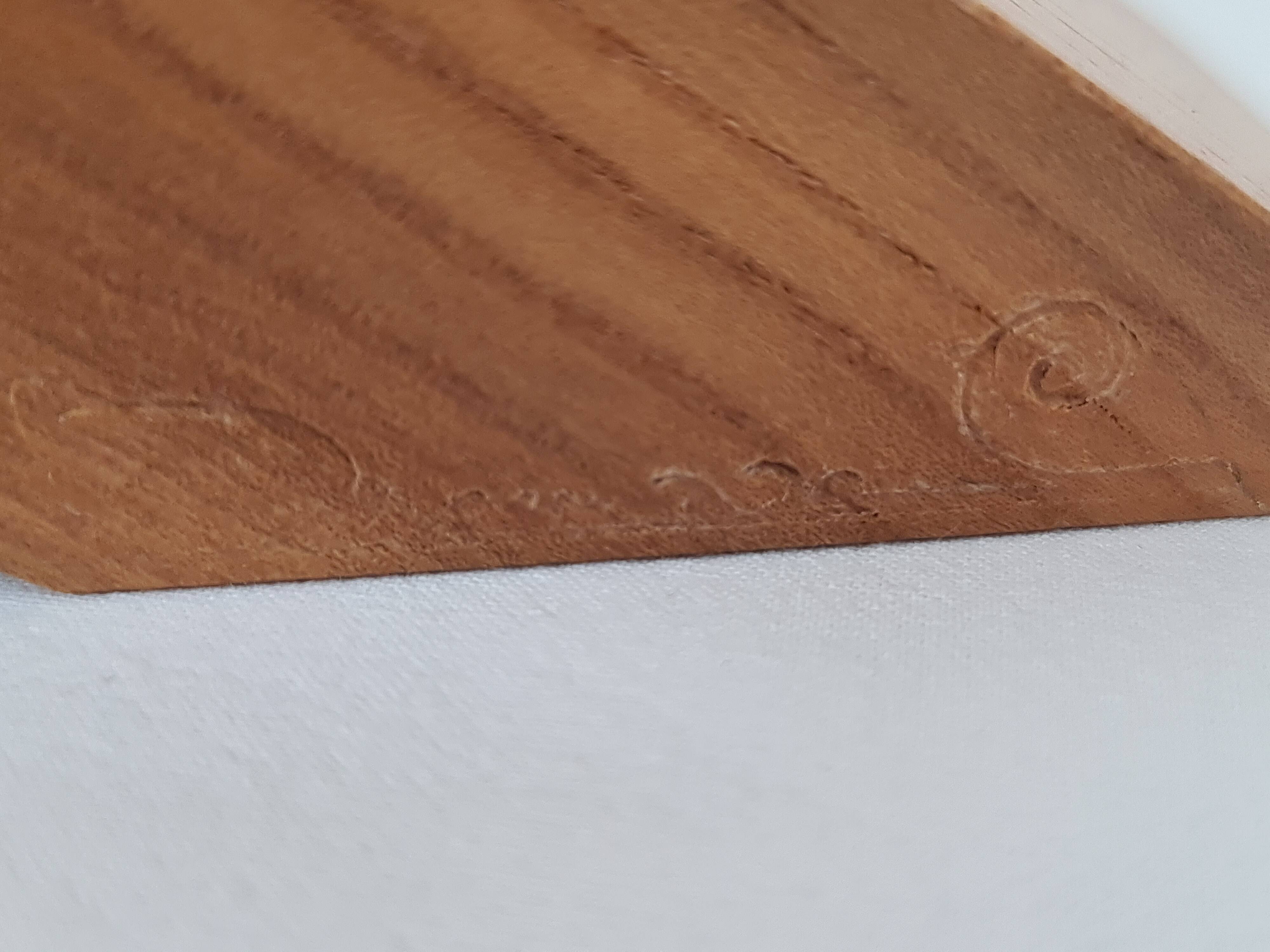 Syko desk lamp by bernard brousse in elm 1980s