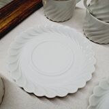 Set of 12 Limoges Haviland Torse white cups