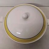 Ancienne soupière avec couvercle salin france vintage