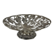 Openwork metal bowl with vine leaf and grape motif, 20th century
