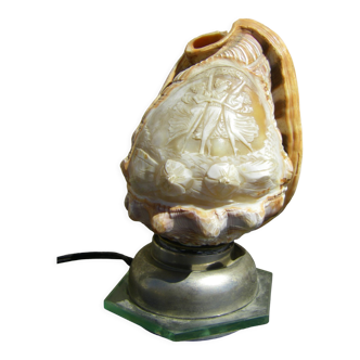 Shell lamp.