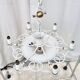 7-light art deco chandelier from the 1940s