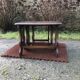 Vintage English nesting tables in elm.