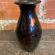 Antique Lacquered Wood Vase Vietnam Koi Carp 3D Vintage